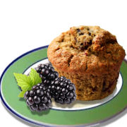 Blackberry Oat Muffins