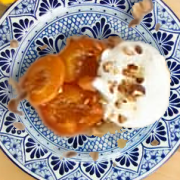 Roasted Apricots with Creme Fraiche