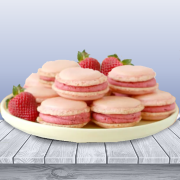 Pink Strawberry Macarons