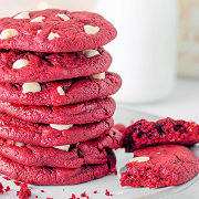 Red Valentine's Day Cookies